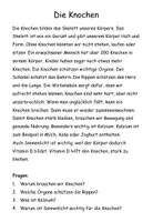Vorschau - Stundenentwürfe - Der Körper. Sachtexte mit Fragen & Quiz. Leseverständnis Grundschule (Klasse 3-4) - Seite 3