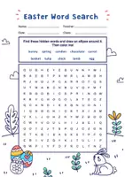 Vorschau - Arbeitsblätter - Suchsel Englisch Suchsel Ostern - English Easter - word search puzzle - 1 || Englisch Freiarbeitsmaterial - Englisch Vertretung - Seite 2