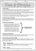 Vorschau - Arbeitsblätter - Strophe und Vers - dreifach differenziertes Übungsmaterial - Sachtext, Arbeitsblätter und Lösungen - Sekundarstufe 1 - ab Klasse 5 - Seite 2