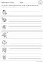 Vorschau - Arbeitsblätter - Schleichdiktat Frühling 2. Klasse | Frühling 3. Klasse | Deutsch Grundschule, Lesen, Abschreiben, Diktat | Differenziert - Seite 3