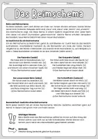 Vorschau - Arbeitsblätter - Reimschema - dreifach differenziertes Übungsmaterial - Sachtext, Arbeitsblätter und Lösungen - Sekundarstufe 1 - ab Klasse 6 - Seite 2