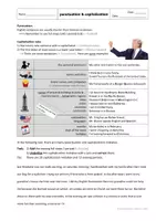 Vorschau - Arbeitsblätter - Großschreibung und Zeichensetzung (punctuation and capitalization / capitalisation) - Übersicht, AB, Testelemente - Deckblatt