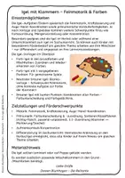 Vorschau - Fördermaterial/Inklusion - Farben zuordnen mit Wäscheklammern – Tierische Feinmotorik, Pränumerik & Wahrnehmung - Seite 1