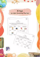 Vorschau - Spiele - Wachsendes Materialpaket - Bingospiele zu den Ferien - Seite 1