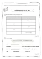 Vorschau - Test - Englischtest - Vokabeln und Grammatik 1 - Seite 1
