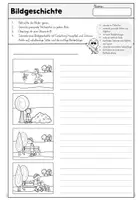 Vorschau - Arbeitsblätter - Bildgeschichte - Tafelmaterial - Hundesuche - Seite 2