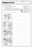 Vorschau - Arbeitsblätter - Bildgeschichte - Tafelmaterial - Verschlafen - Seite 2