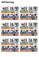 Vorschau - Arbeitsblätter - Bildgeschichte - Tafelmaterial - Verschlafen - Seite 3
