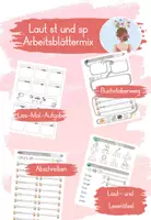 Vorschau - Arbeitsblätter - Laut st und sp - Arbeitsblättermix - Deckblatt