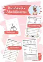 Vorschau - Arbeitsblätter - Buchstabe X - Arbeitsblättermix - Deckblatt