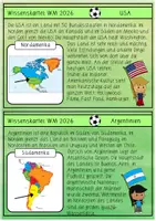 Vorschau - Arbeitsblätter - Fußball-WM 2026 / Kontinente: Wissenskartei (inkl. Steckbrief-Heftchen) - Sachunterricht - Kl. 3/4 - Seite 3