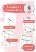 Vorschau - Arbeitsblätter - Buchstabe Y - Arbeitsblättermix - Deckblatt