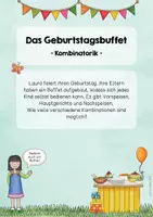 Vorschau - Arbeitsblätter - Klettmappe Kombinatorik (Geburtstagsbuffet) #edukilights22 - Seite 2