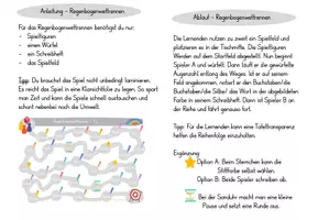 Vorschau - Spiele - Buchstabenspiel y - Regenbogenwettrennen Klasse 1 - Seite 1