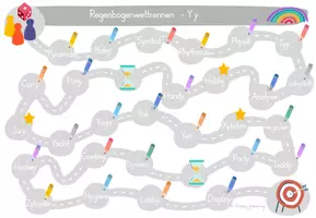 Vorschau - Spiele - Buchstabenspiel y - Regenbogenwettrennen Klasse 1 - Seite 3