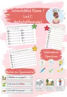 Vorschau - Arbeitsblätter - Schleichdiktat C c - dreifachdifferenziert - Deckblatt