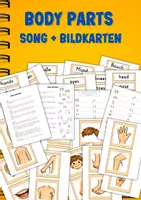 Vorschau - Arbeitsblätter - Englisch lernen mit Bewegung: “Touch Your Body!” MP3 + Bildkarten + Arbeitsblätter (Grundschule / DaZ / Englisch Klasse 1–4) - Deckblatt