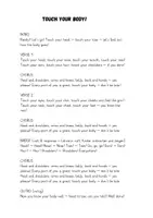 Vorschau - Arbeitsblätter - Englisch lernen mit Bewegung: “Touch Your Body!” MP3 + Bildkarten + Arbeitsblätter (Grundschule / DaZ / Englisch Klasse 1–4) - Seite 1