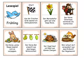 Vorschau - Spiele - Lesespiel - Frühling - Klasse 2 - Seite 2