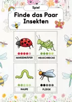 Vorschau - Bildkarten - Bild- und Wortkarten Insekten | Silbenkarten Käfer - Deckblatt