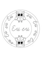 Vorschau - Mal- und Bastelvorlagen - Buchstabengeschichte Eu eu Schreibschrift - Seite 2