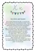 Vorschau - Arbeitsblätter - Buchstabengeschichte X x Schreibschrift - Seite 1
