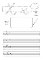 Vorschau - Arbeitsblätter - Buchstabengeschichte X x Schreibschrift - Seite 3