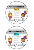 Vorschau - Bildkarten - Schulabschluss Grundschule – Luftballonpost mit Wünschen & Erinnerung - Seite 1
