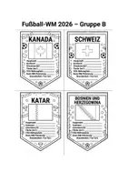 Vorschau - Mal- und Bastelvorlagen - Länder-Steckbriefe WM 2026 – Wimpel zum Ausfüllen & Gestalten (Erdkunde & Sachunterricht) - Seite 2