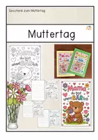 Vorschau - Arbeitsblätter - Muttertag- Geschenk basteln - Deckblatt