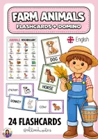 Aperçu - Préparation de séance / Séance complète - Farm animals (Flashcards + Domino) - Page de couverture