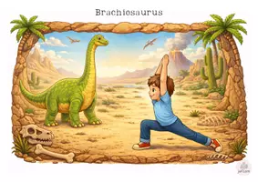 Voorbeeld - Dino-yogakaarten - Pagina 3
