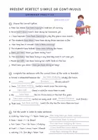 Vorschau - Arbeitsblätter - Present Perfect Simple and Continuous | Worksheet - Seite 1