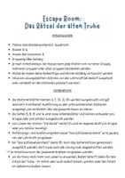 Vorschau - Stundenentwürfe - Escape Room Koordinatensystemesystem - Seite 1