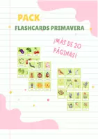 Vista previa - Tarjetas / Manipulativos - PACK FLASHCARDS PRIMAVERA - Portada