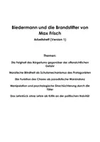 Vorschau - Unterrichtsreihen - Biedermann und die Brandstifter von Max Frisch (Arbeitsheft) - Seite 1