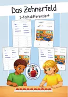 Vorschau - Arbeitsblätter - Einführung Zahlenraum 10 - Das Zehnerfeld (differenzierte Arbeitsblätter) - Deckblatt