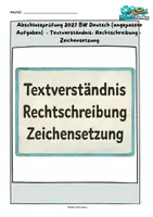 Vorschau - Arbeitsblätter - Egoshooter – eine Gefahr für Jugendliche? – Textverständnis & Rechtschreibung Abschlussprüfung Deutsch 2027 RS BW - Deckblatt