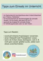 Vorschau - Mal- und Bastelvorlagen - Frühblüher Ecklesezeichen Buschwindröschen zum Ausmalen und Basteln - Seite 1