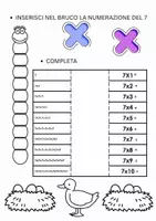 anteprima - Esercizi - TABELLINA DEL 7 - Pagina 1