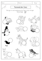 Vorschau - Arbeitsblätter - AB - Karneval der Tiere (Tiere nummerieren) - Seite 2