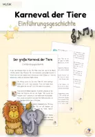 Vorschau - Text - Einführungsgeschichte - Karneval der Tiere - Deckblatt