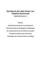 Vorschau - Unterrichtsreihen - Der Besuch der alten Dame von Friedrich Dürrenmatt (Arbeitsheft) - Seite 1