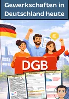 Vorschau - Arbeitsblätter - Gewerkschaften und ihre Bedeutung in Deutschland heute - Deckblatt