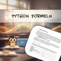 Vorschau - Arbeitsblätter - Aufgabenstellung zum implementieren von Formeln mit Python - Deckblatt