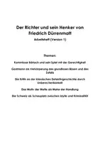 Vorschau - Unterrichtsreihen - Der Richter und sein Henker von Friedrich Dürrenmatt (Arbeitsheft) - Seite 1