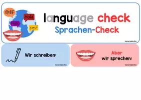 Vorschau - Poster - "language check" der Sprachen-Check für die Lernwand - Seite 2