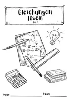 Vorschau - Unterrichtsreihen - Lernheft: Gleichungen lösen - Teil 2 - Seite 1