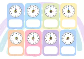 Vista previa - Tarjetas / Manipulativos - LA HORA- EL RELOJ - página 1