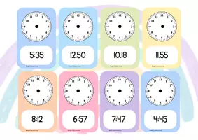 Vista previa - Tarjetas / Manipulativos - LA HORA- EL RELOJ - página 3